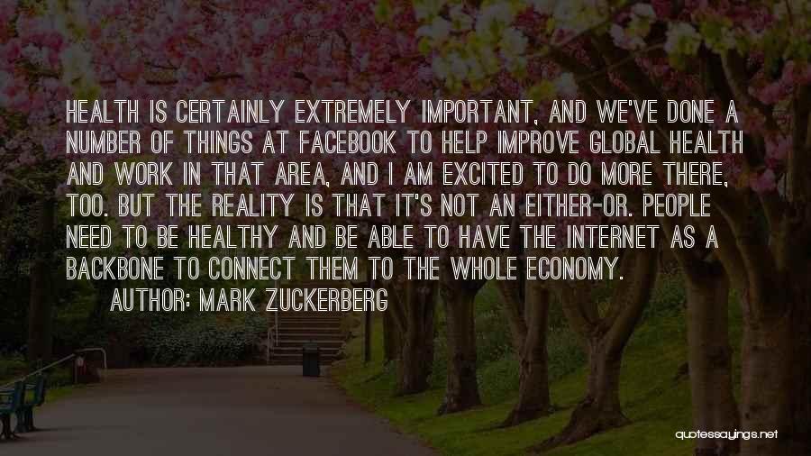 Improve Your Health Quotes By Mark Zuckerberg