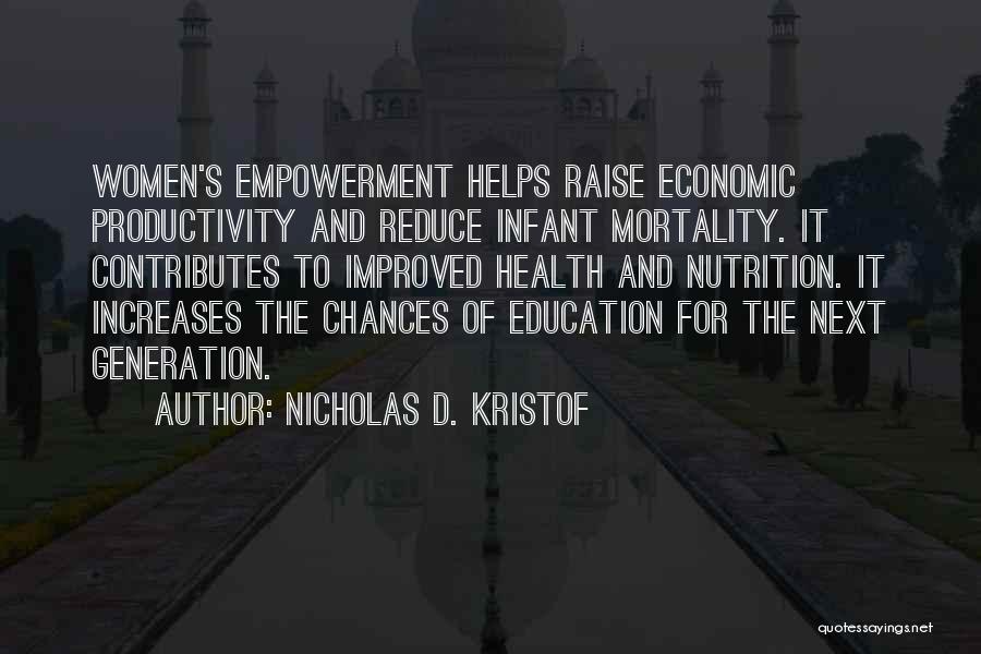 Improved Health Quotes By Nicholas D. Kristof