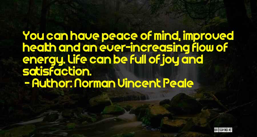 Improved Health Quotes By Norman Vincent Peale