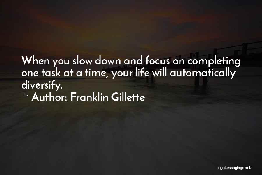 Improvement And Success Quotes By Franklin Gillette