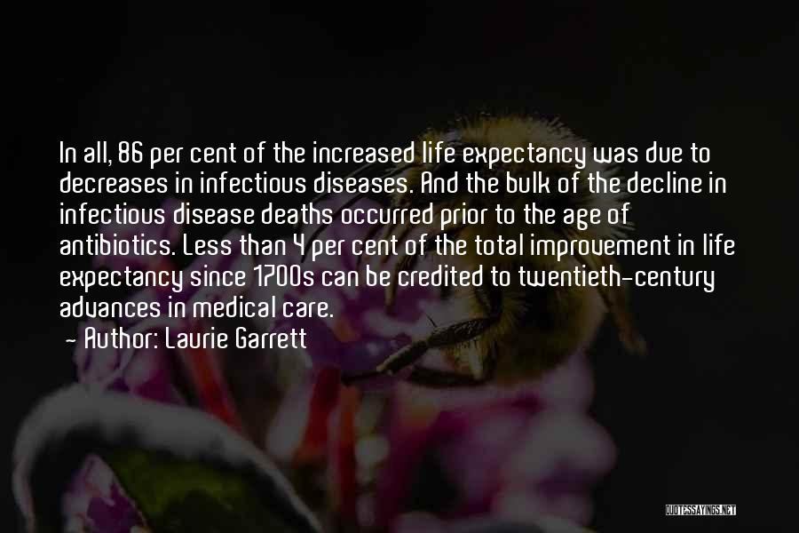 Improvement In Life Quotes By Laurie Garrett