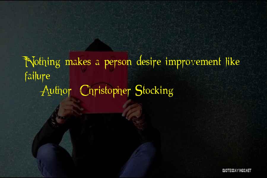 Improvement In Writing Quotes By Christopher Stocking
