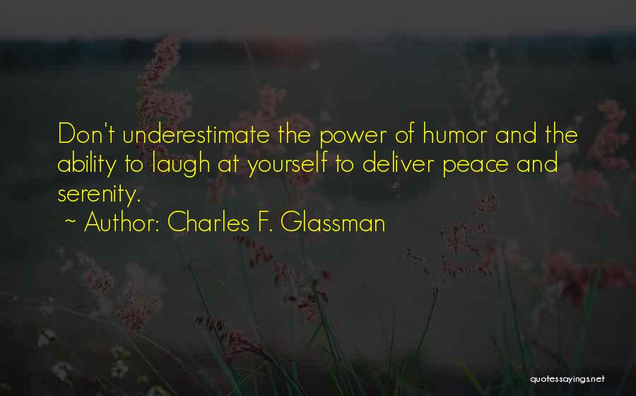 Improvement Of Yourself Quotes By Charles F. Glassman