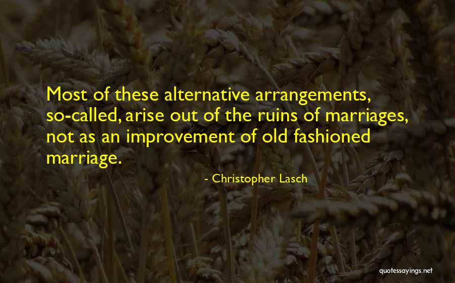 Improvement Quotes By Christopher Lasch