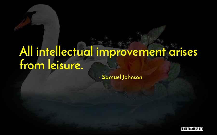 Improvement Quotes By Samuel Johnson