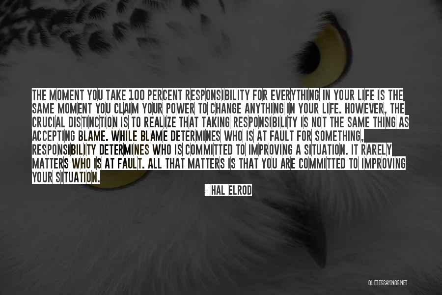 Improving My Life Quotes By Hal Elrod