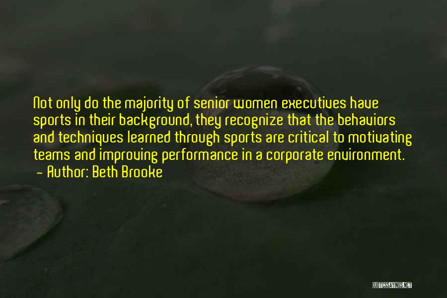 Improving Performance Quotes By Beth Brooke