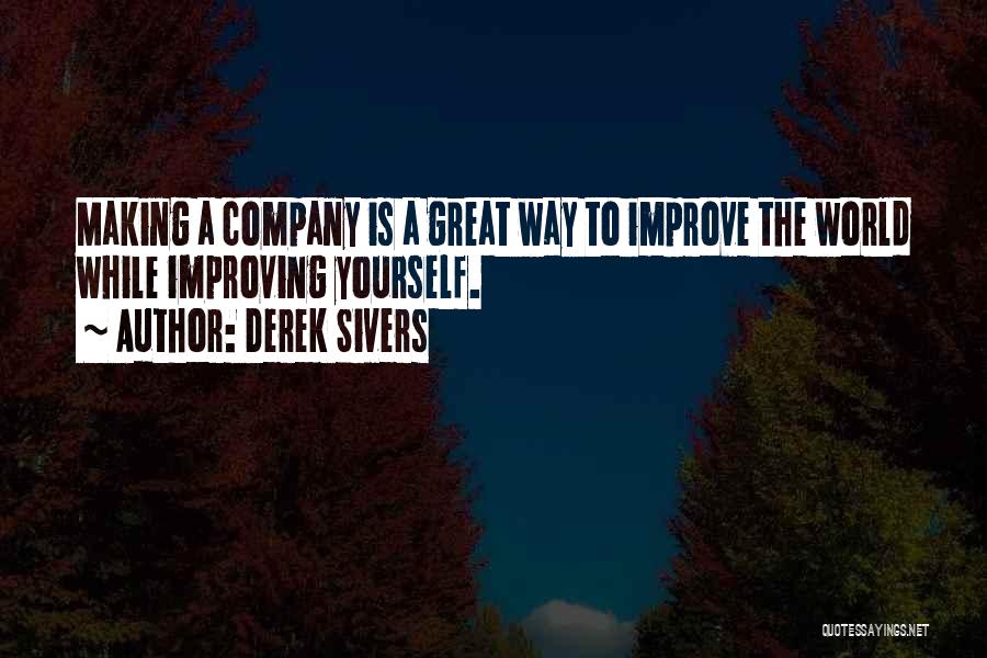 Improving The World Quotes By Derek Sivers