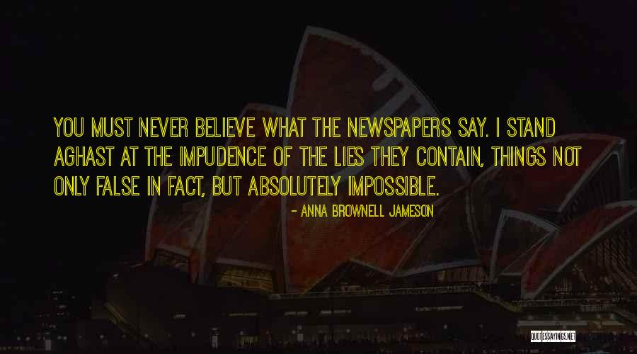 Impudence Quotes By Anna Brownell Jameson