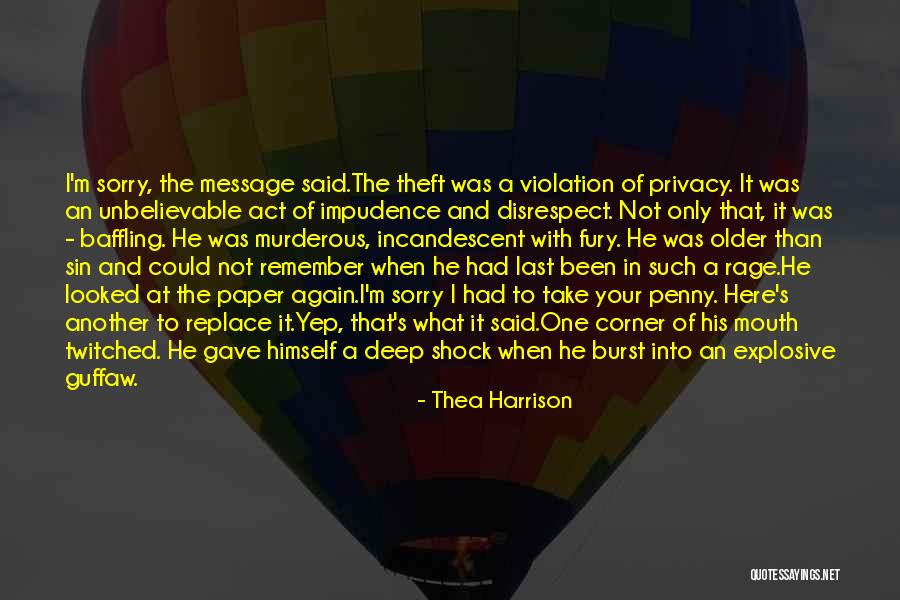 Impudence Quotes By Thea Harrison Impudence Quotes By Thea Harrison