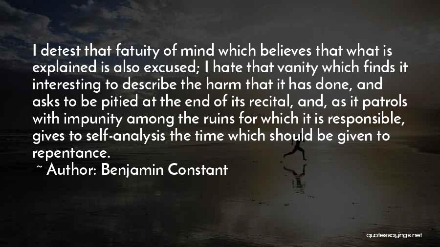 Impunity Quotes By Benjamin Constant