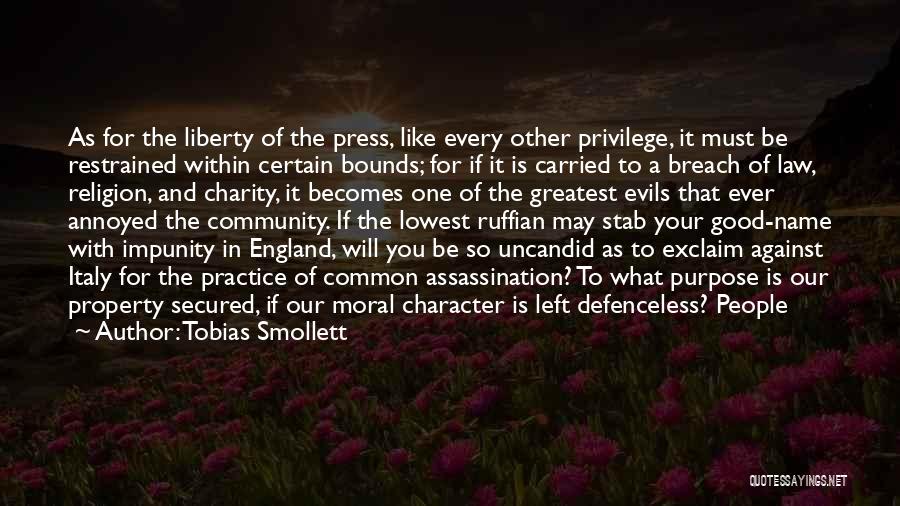 Impunity Quotes By Tobias Smollett