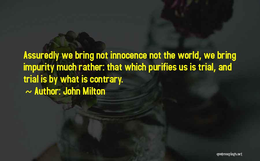 Impurity Quotes By John Milton