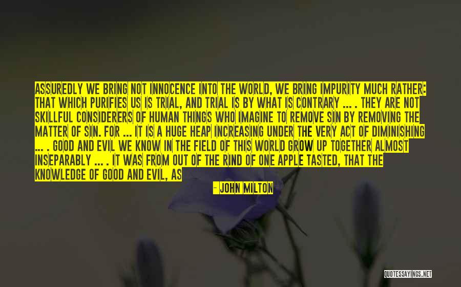 Impurity Quotes By John Milton