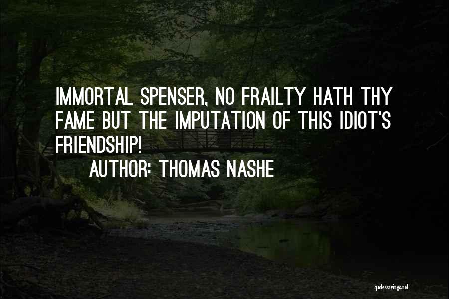 Imputation Quotes By Thomas Nashe