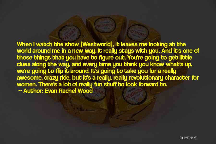 In A Crazy World Quotes By Evan Rachel Wood