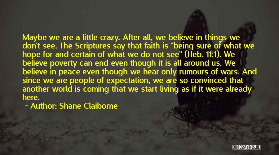 In A Crazy World Quotes By Shane Claiborne