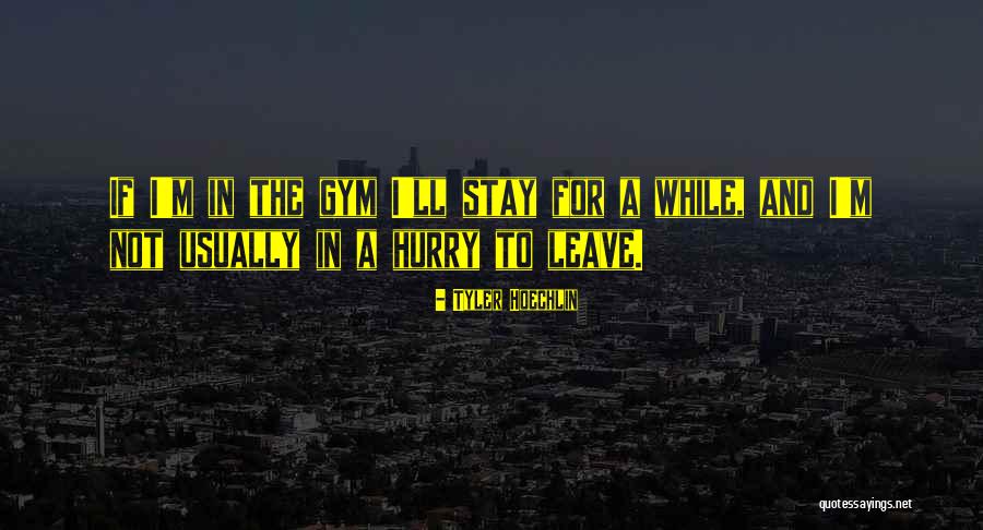 In A Hurry Quotes By Tyler Hoechlin In A Hurry Quotes By Tyler Hoechlin