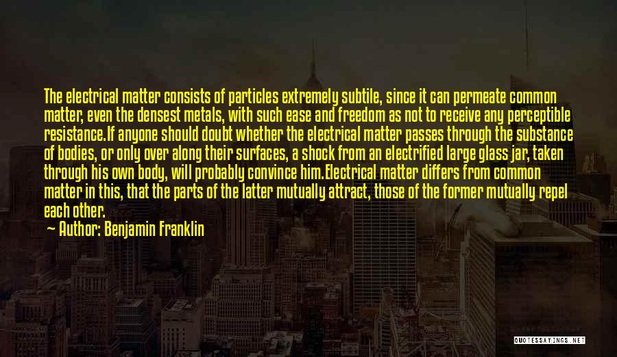 In A Jar Quotes By Benjamin Franklin