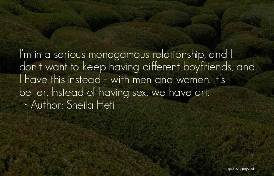 In A Relationship Quotes By Sheila Heti