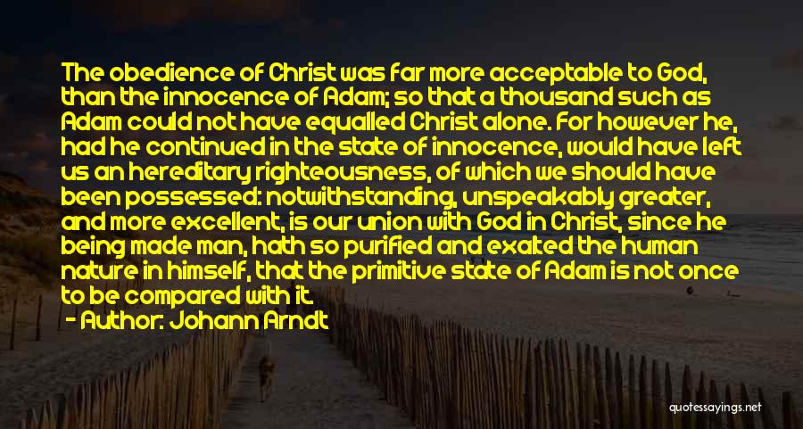 In Christ Alone Quotes By Johann Arndt