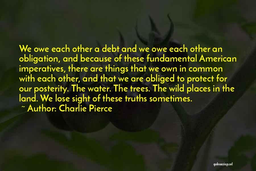 In Debt Quotes By Charlie Pierce