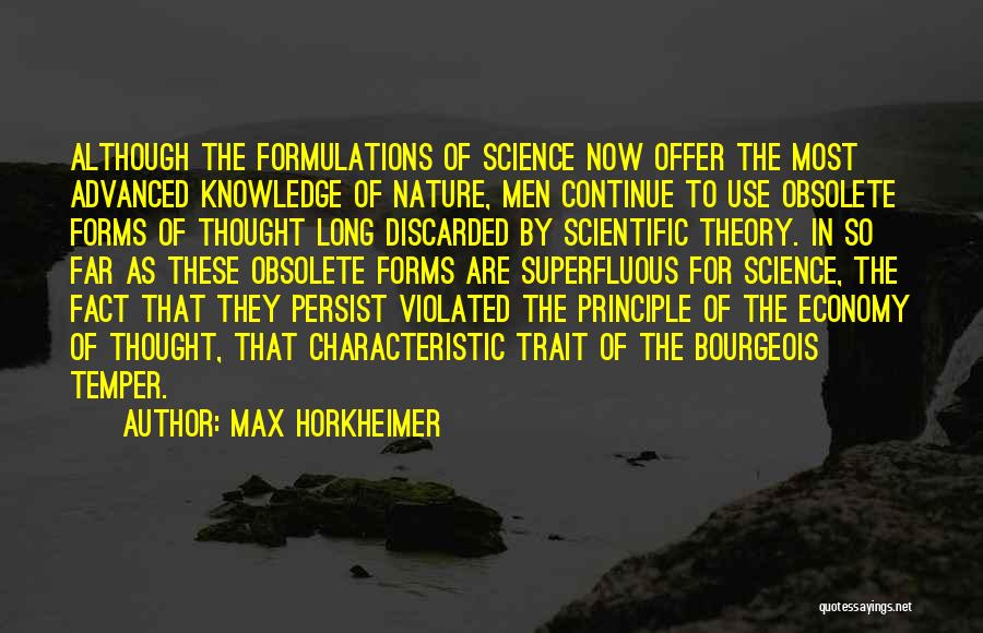 In Fact Quotes By Max Horkheimer