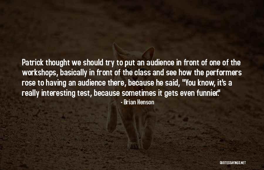 In Front Of The Class Quotes By Brian Henson In Front Of The Class Quotes By Brian Henson