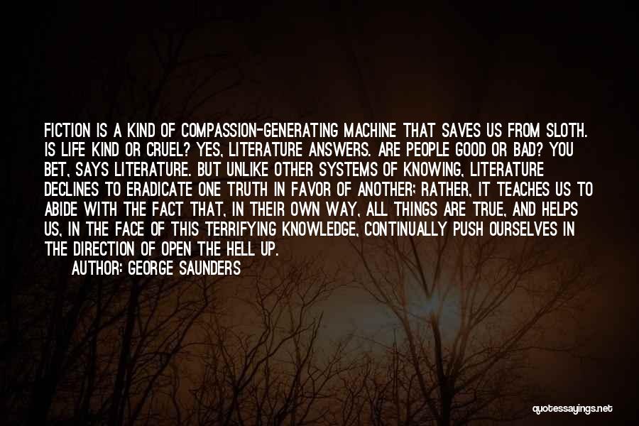 In Generating Quotes By George Saunders