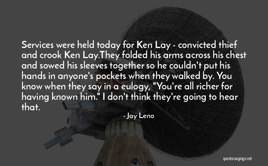 In His Hands Quotes By Jay Leno In His Hands Quotes By Jay Leno