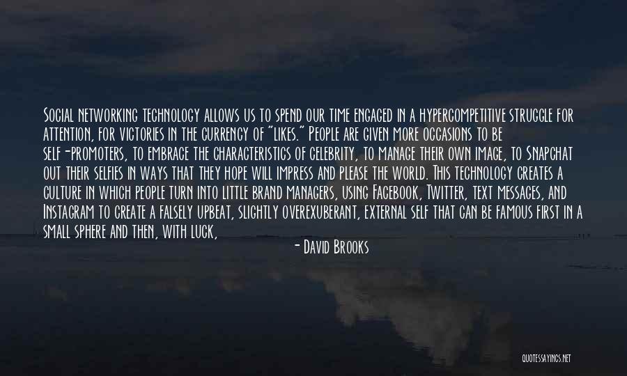 In Life Facebook Quotes By David Brooks