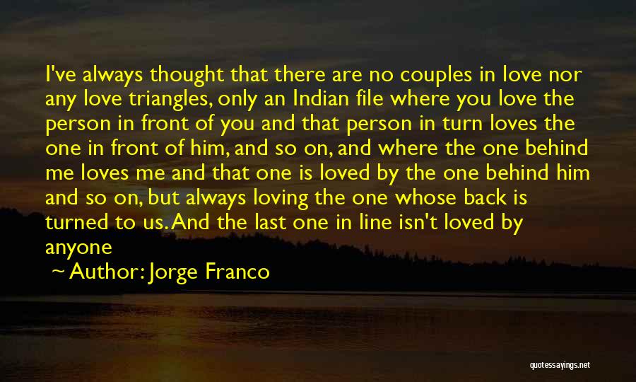 In Love Couples Quotes By Jorge Franco