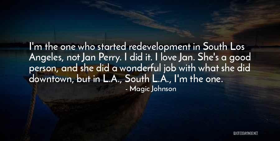 In Love With One Person Quotes By Magic Johnson