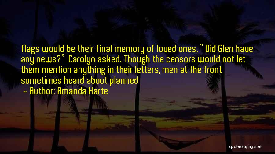 In Memory Of Loved Ones Quotes By Amanda Harte