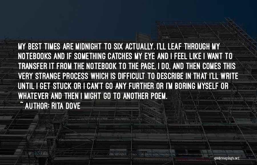 In My Difficult Times Quotes By Rita Dove