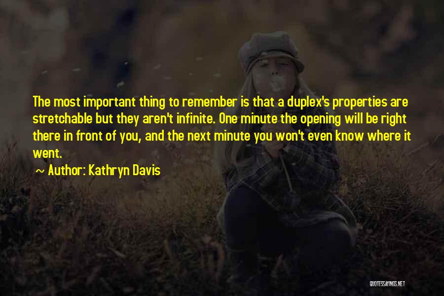 In One Minute Quotes By Kathryn Davis