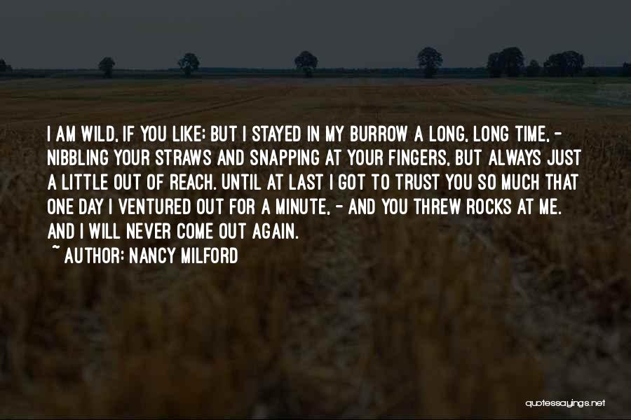 In One Minute Quotes By Nancy Milford