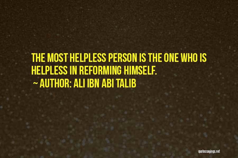 In One Person Quotes By Ali Ibn Abi Talib