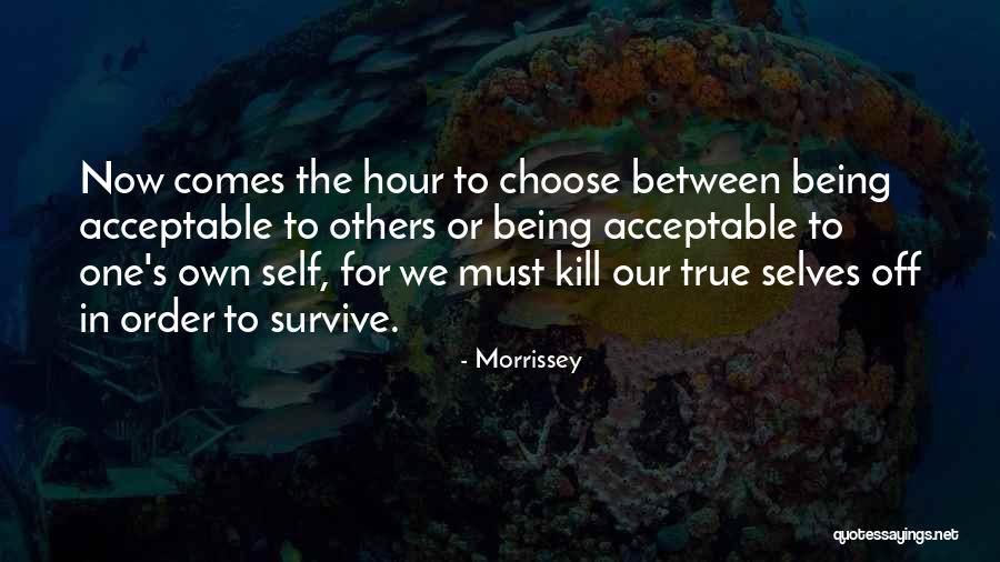 In Order To Survive Quotes By Morrissey