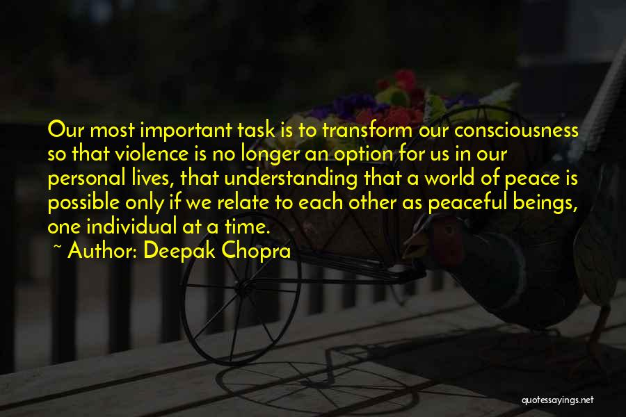 In Our Time Important Quotes By Deepak Chopra