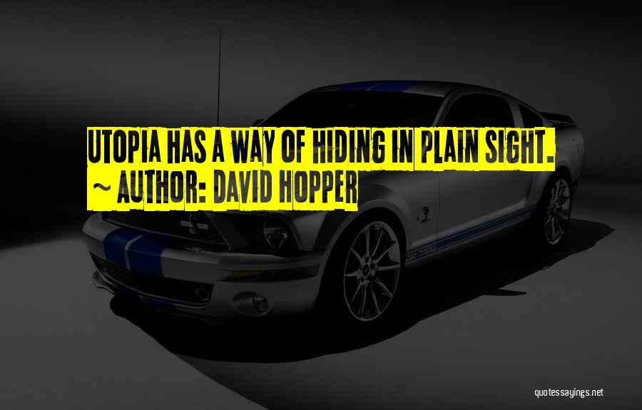 In Plain Sight Quotes By David Hopper