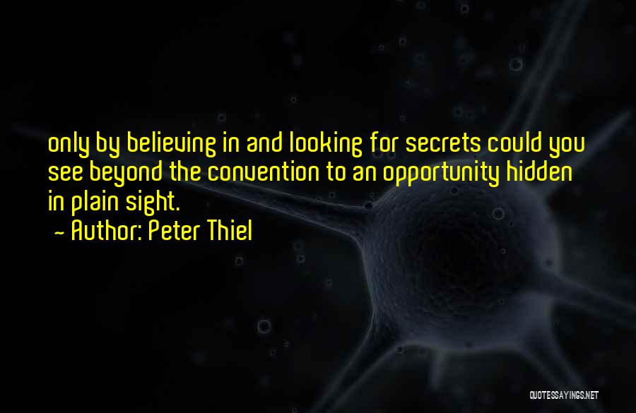 In Plain Sight Quotes By Peter Thiel