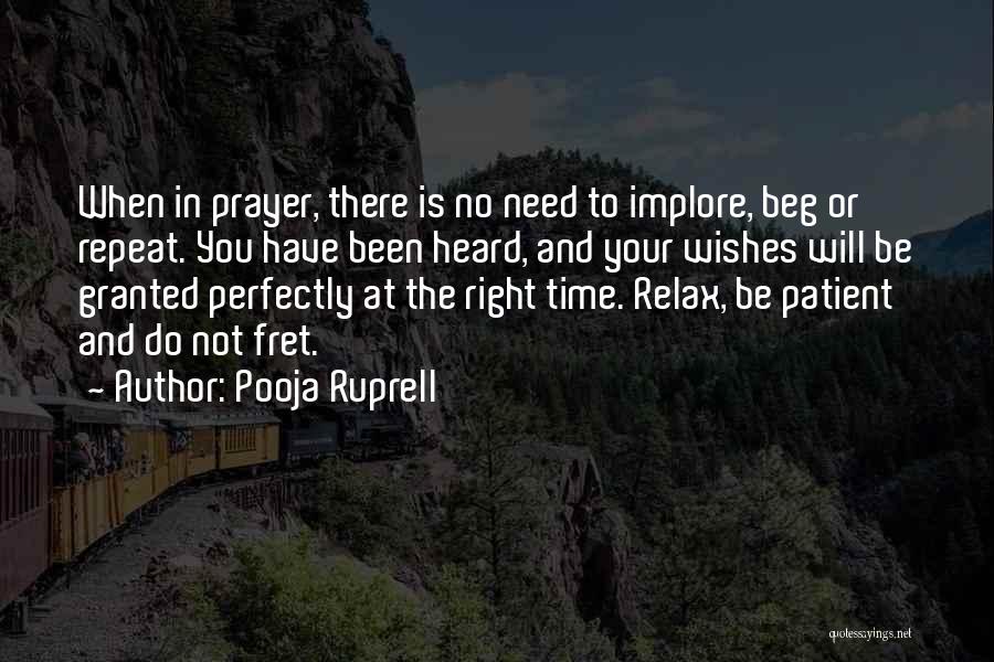 In Right Time Quotes By Pooja Ruprell