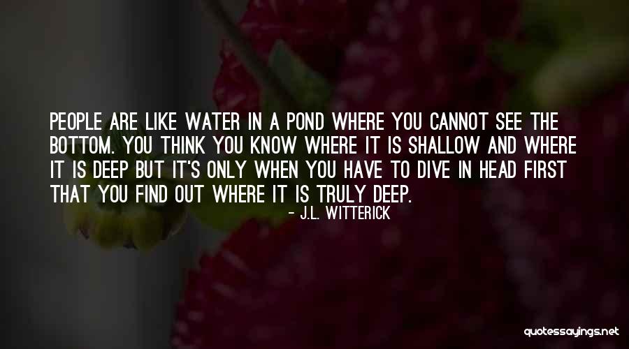 In Shallow Water Quotes By J.L. Witterick In Shallow Water Quotes By J.L. Witterick