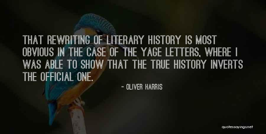 In Show Quotes By Oliver Harris
