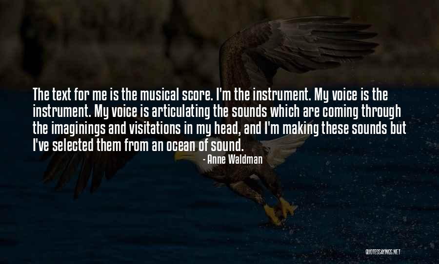In Text Quotes By Anne Waldman In Text Quotes By Anne Waldman