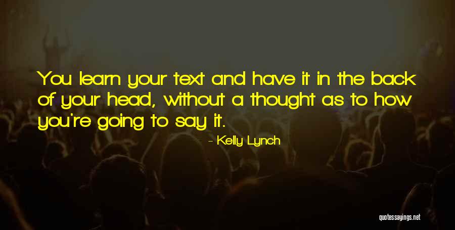 In Text Quotes By Kelly Lynch