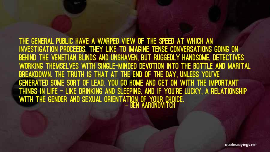 In The End Relationship Quotes By Ben Aaronovitch In The End Relationship Quotes By Ben Aaronovitch