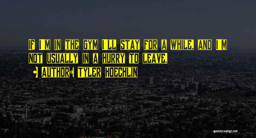 In The Gym Quotes By Tyler Hoechlin