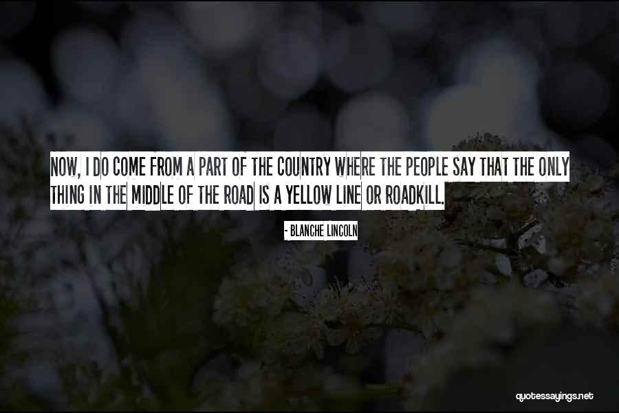 In The Middle Of The Road Quotes By Blanche Lincoln